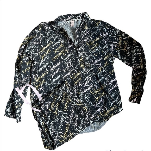 Victoria’s Secret | Pajama Set Logo Brushed Cotton size M - Picture 2 of 7